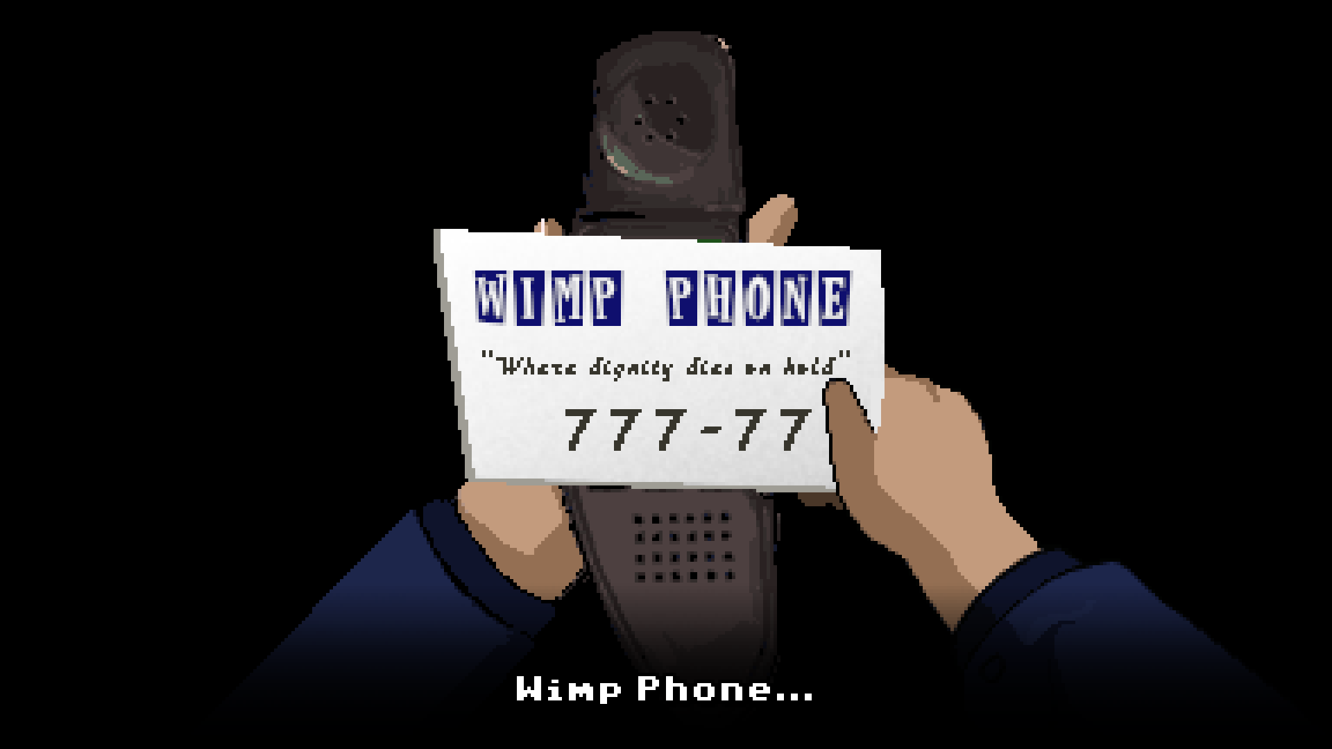 Screenshot of the Wimp Phone